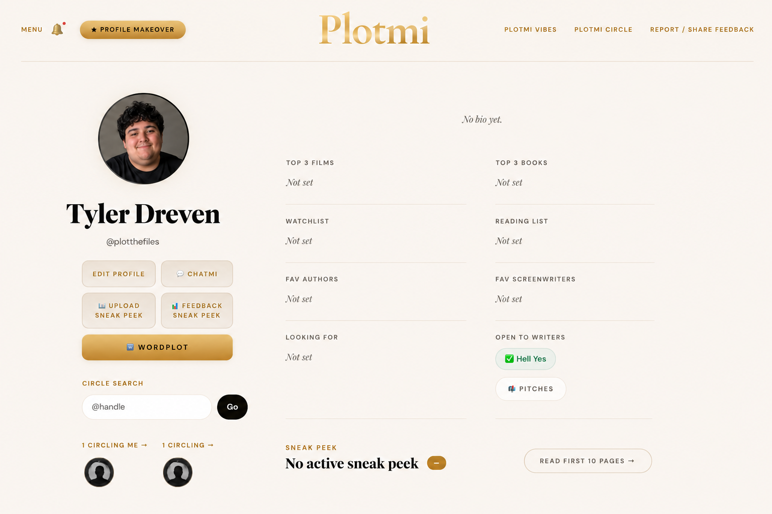 Standard Plotmi profile